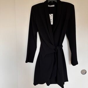 NWT - Zara Blazer Dress Black - M